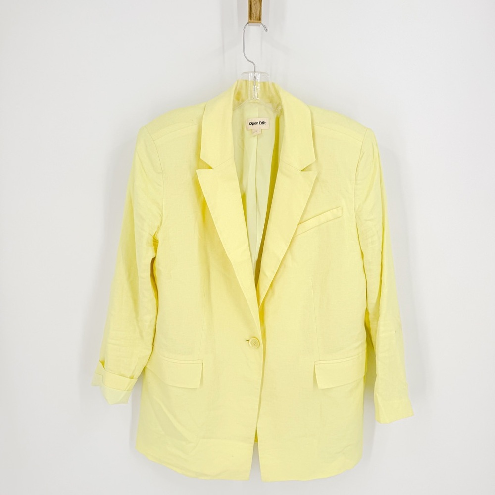 Chic Yellow Blazer by Open Edit